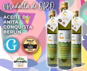 Lee más sobre el artículo Aceite De ANITA conquista Berlín y consigue la medalla de oro en la Global Olive Oil Awards 2022