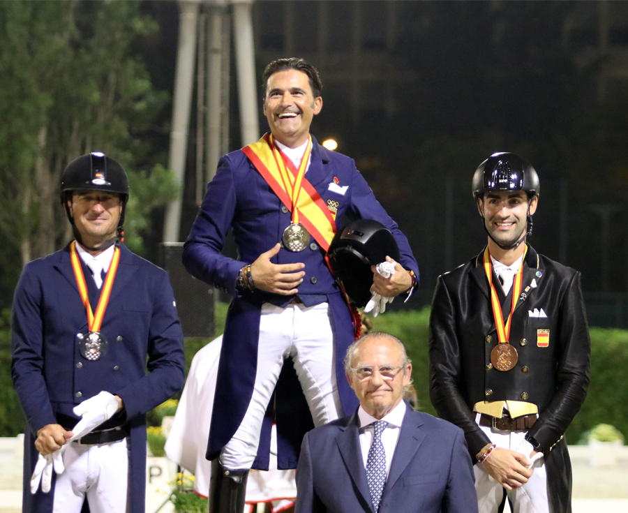 José Antonio García Mena, con Divina Royal, Campeón de España de Doma Clásica 2022