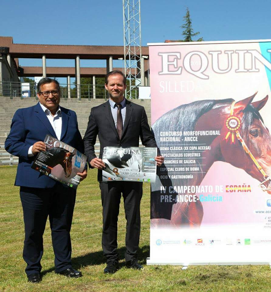 Manuel Benavides junto a Ricardo Durán Director General del Recinto Ferial de Galicia Abanca.