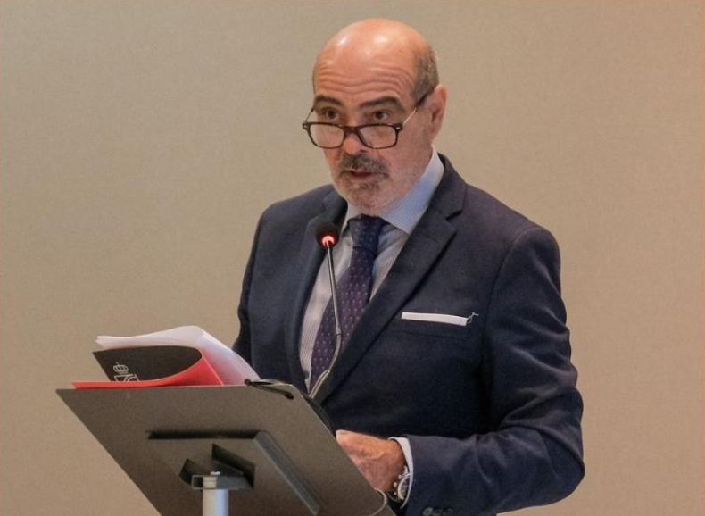 José Juan Morales, presidente de la ANCCE durante su intervención en la Asamblea General.